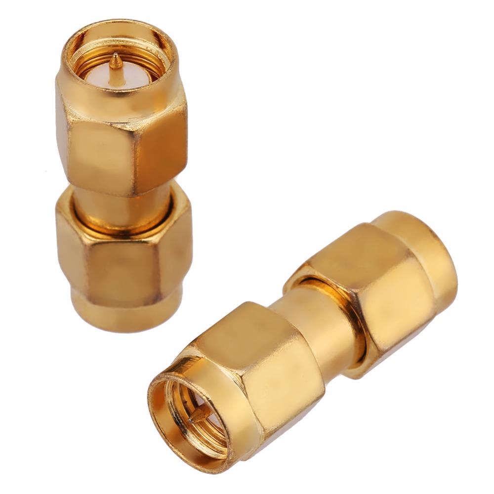 5PCS Durable Straight Plug SMA Male Connector Gold Gold Plated Coaxial Connector SMA Male Adapter Coaxial Systems
