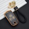 New Car Flip Tpu Key Case Cover For Acura Tl Tsx Zdx Rsx Crz For Honda Civic Fit Accord Crv Hrv Jazz Odyssey Key Chian Rings Set