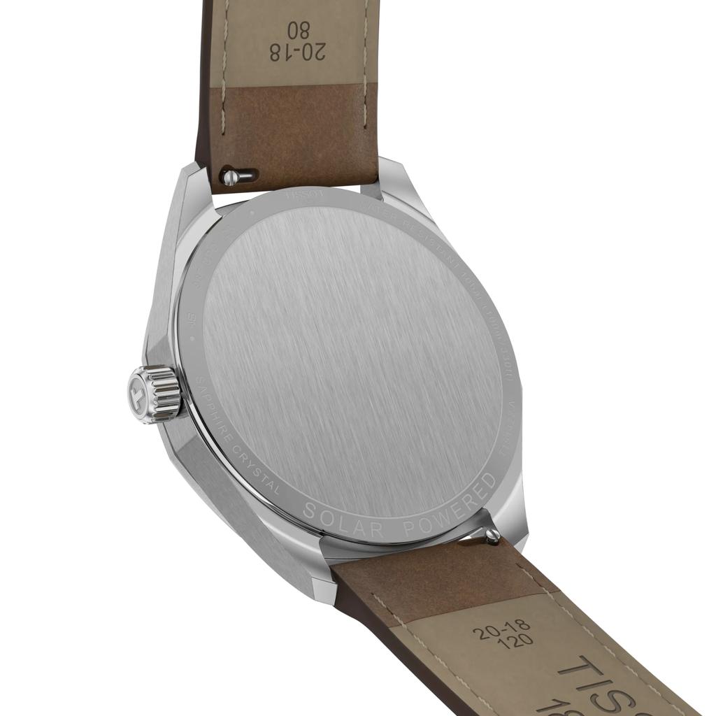 Tissot Leather Strap Silver Dial Men's Fashion Watch T151.422.16.031.00