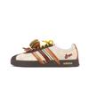 Adidas VL COURT 2.0 Slip Resistant Abrasion Resistant Low top Skateboard Shoes Unisex Yellow Brown HQ1802(Team17-)
