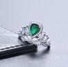 Lindon Classic Copper Alloy Zircon Ring Ladies Jewelry Wedding Promise Party Gift