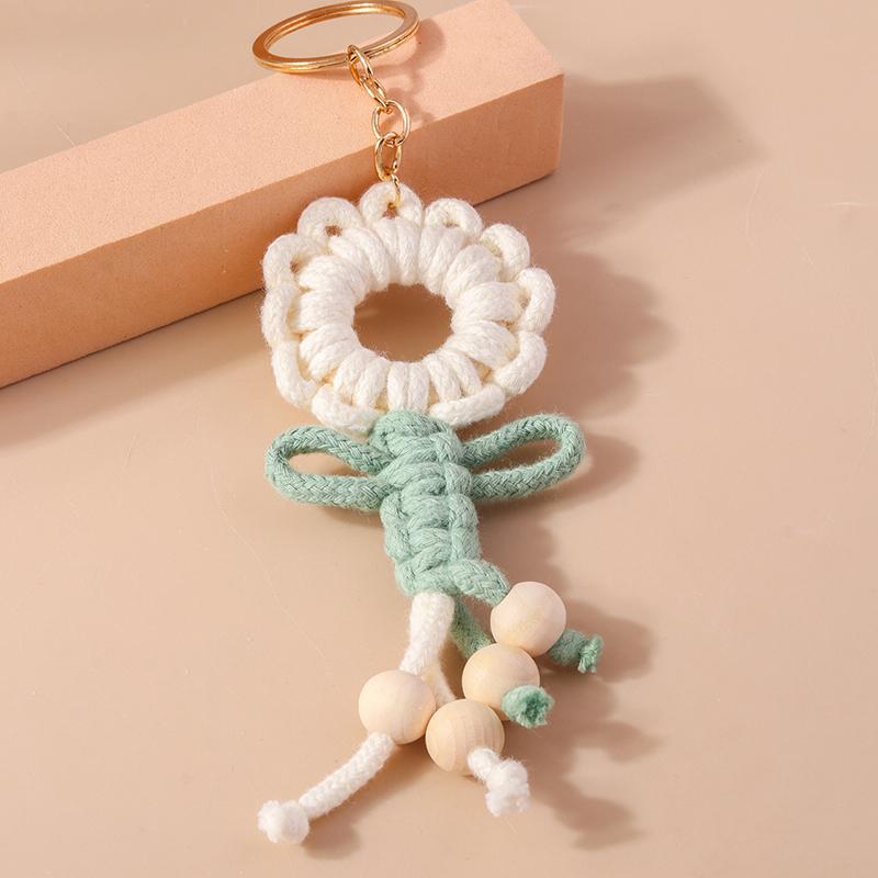 Chaveiro Arco-Íris Fofo Feito à Mão Bola Macia e Fofa Pingentes para Chaveiro para Mulheres Meninas Decoração de Bolsa de Mão Joias Artesanais DIY Presente