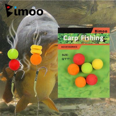 Bimoo 12KS 8mm 10mm 12mm 14mm Barevné pop-up boilies na lov kaprů Ochucená návnada na amury plovoucí kukuřice měkká nástraha na pelety