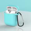 Silicone Mini Earphone Protective Case Storage Box with Lanyard for Air-Pods 1 2