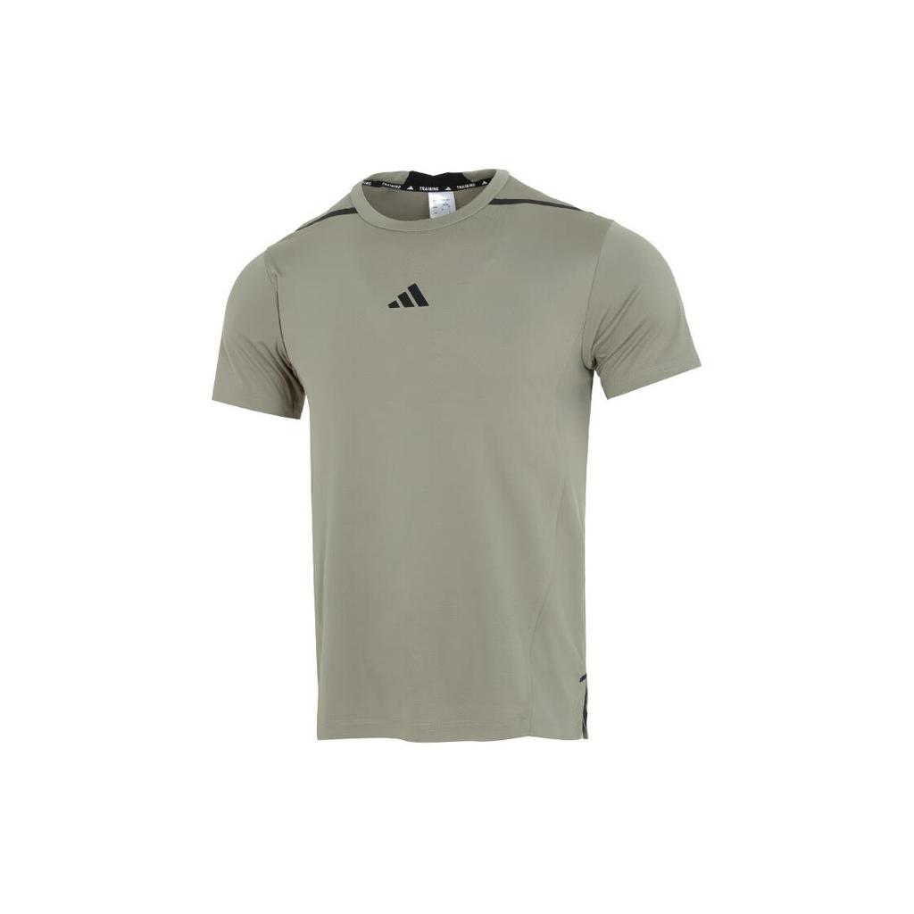 New Adidas SS24 T Shirt Men's Egg Stone Silver Gray IS3838