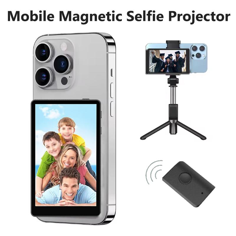 Smartphone Wireless Magnetic Selfie Monitor Screen For Phone Rear Camera Vlog Live Stream Video Recording for Android Iphone