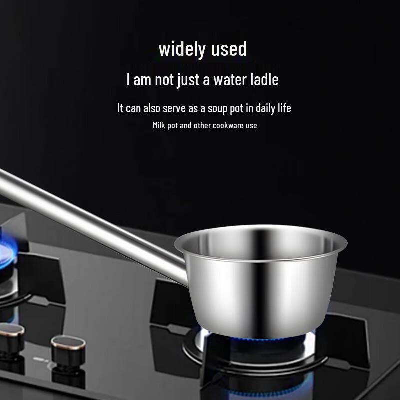 Jiwanggu Edelstahl Schöpfkelle mit langem Griff