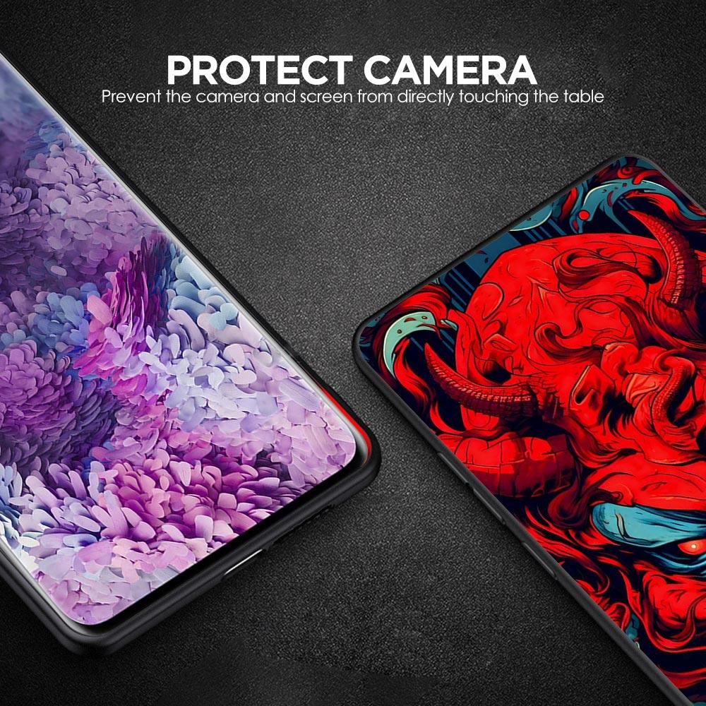 Japan Samurai Oni Mask Phone Case For Samsung Galaxy A17 A07 A55 A35 A25 A15 A05 A33 A31 A23 A21s A13 A41 A73 A53 A51 A71 Cover