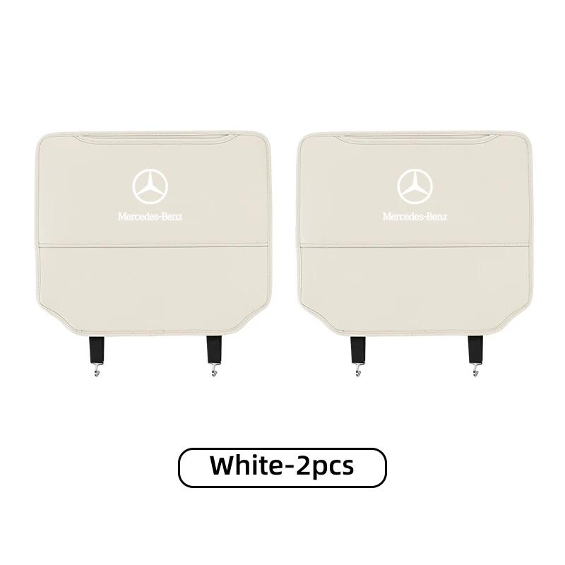 2025 Hot 2PCS Car Seat Back Protector Anti-Kick Mats Anti Dirty Pad For Mercedes Benz AMG A C E Class W201 W210 W108 W204 W205 W