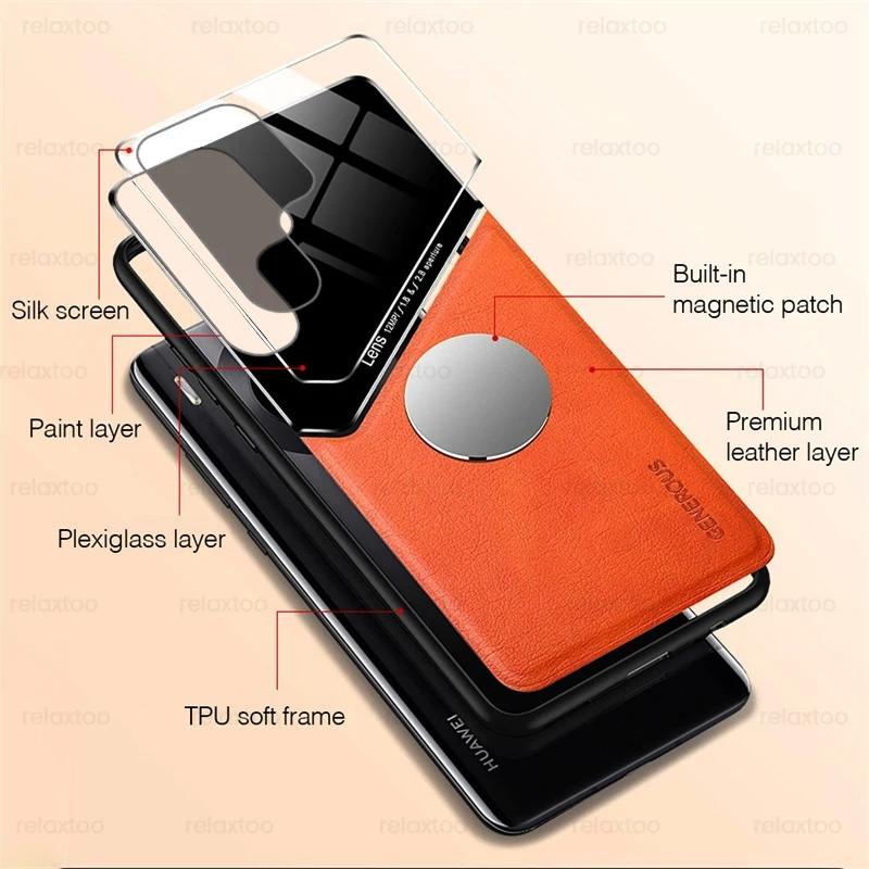 Magnetic Suction Holder Case For Samsung Galaxy A17 A07 M35 M55 A56 A36 A26 A16 A06 A15 A25 A35 A55 5G Protective Cover Funda