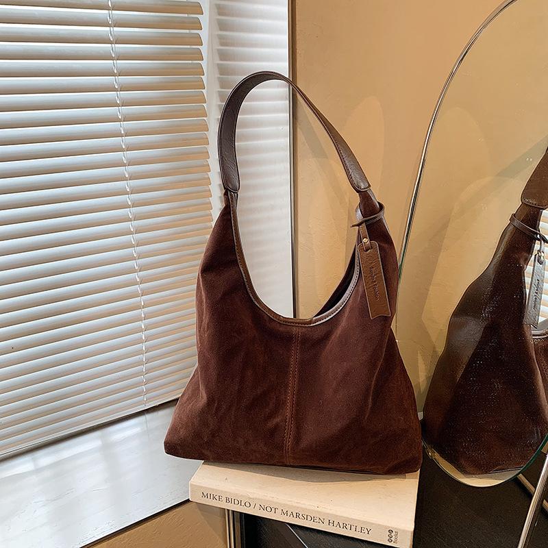 Retro Large-capacity Bag Women's New Casual Versatile Commuter Shoulder Bag Slack Tote Bag