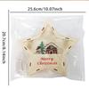 Wooden LED Five Point Star Christmas Tabletop Decor Light Up Night Lamp Holiday Centerpiece For Kids Home Desk Display Cozy Gift