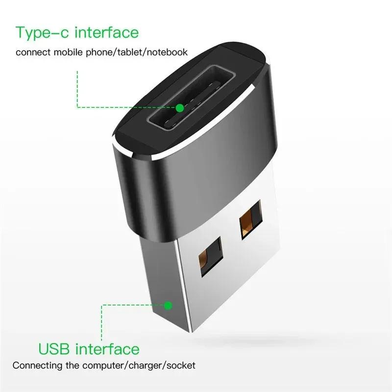 100-500Pcs USB Male to USB C Type C Female OTG Adapter Converter Type-c Cable Adapter For Nexus 5x 6p Samsung USB-C Data Charger