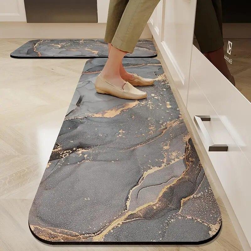 Kitchen Floor Mat Bathroom Absorbent Carpets Non-slip Anti-Fatigue Washable Bedroom Long Strip Soft Rug Home Entrance Doormat