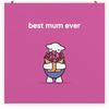 Herdy Best Mum Ever Plaque