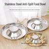 Stainless Steel Non-Slip Slow Feeder Bowl for Large Breed Cats - Anti-Tip, Large Capacity