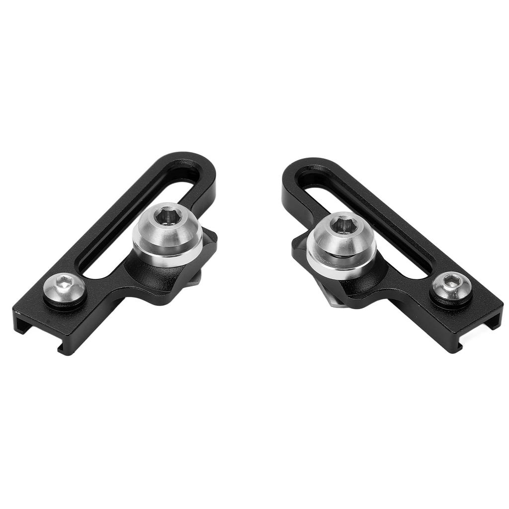 2Pcs Bike C Clamp Brake Pad Aluminum Alloy Extension C Caliper Adapter Brakes for Road BicyclesBlack