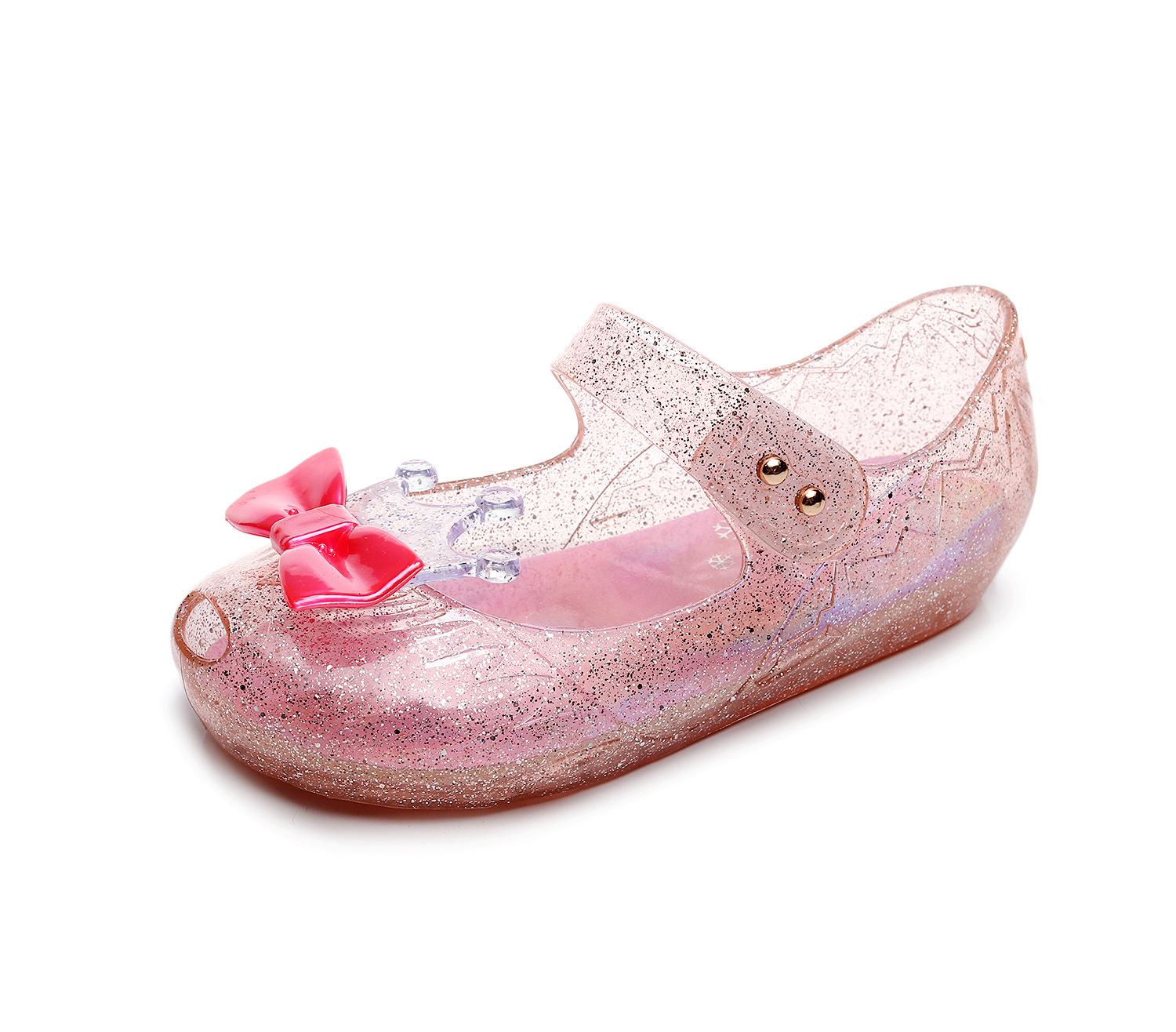 

Children s Low Heel Princess Shoes Spring and Autumn Girls Jelly Crystal Shoes Soft Bottom Sparkling Diamond Baby Single S 25