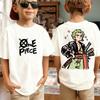 One Piece Anime T-Shirt für Herren mit Aufdruck von Roronoa Zoro, Jungen, Kindern, Harajuku, Kurzarm, Luffy-T-Shirt, Bekleidung