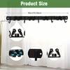 Stainless Steel Wall-Mounted Garden Tool Organizer Rack – Multi-Tool Holder with Hooks – Space-Saving Storage for Home, Kitchen, or Garage