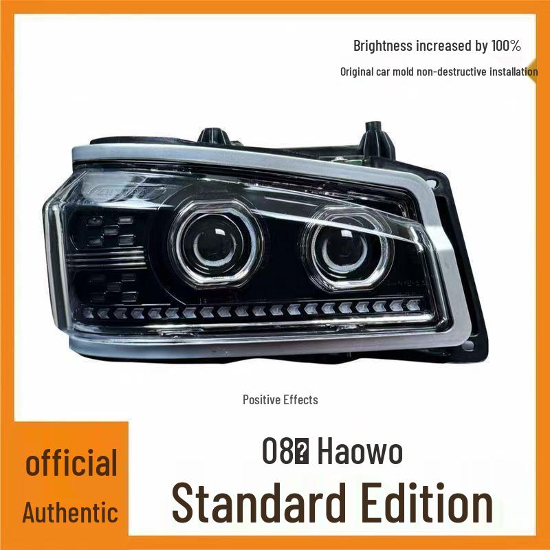 

Super Bright Laser Cannon Headlights for Sinotruk Howo 10 Models - Four Low, Eight High Four Low Four High Headlight Driver s Left