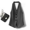 Women's Spring/Summer Halter Neck Blazer Vest: Stylish, Flattering, and Slimming Backless Top