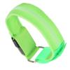 Grünes Leuchtarmband Verstellbarer Streifen LED Armband USB Aufladung für Nachtlauf Radfahren