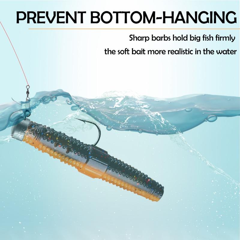 Fishing Worm Soft Bait 35pcs Fishing Lure Set