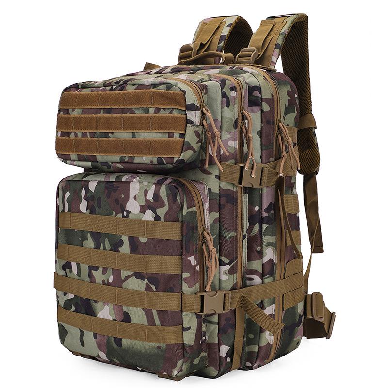 45L Camouflage Tactical Assault Backpack: Multifunctional Outdoor Camping & Hiking Rucksack