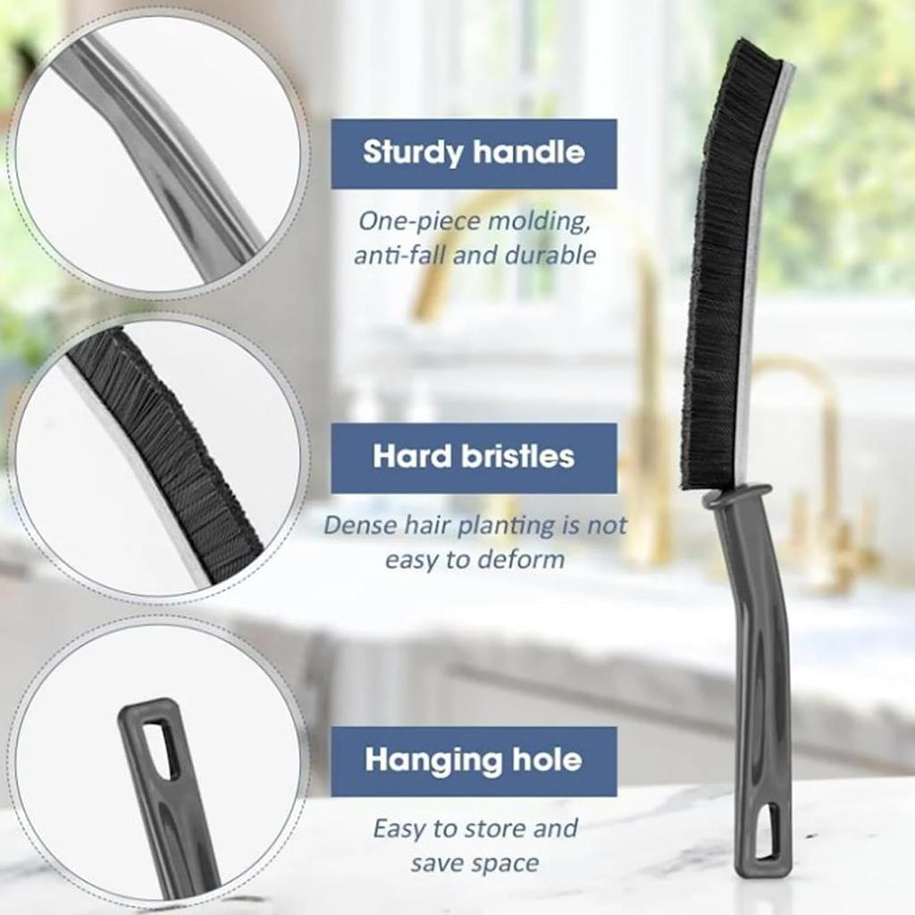 3 ks kartáč na čištění mezer, kartáč na čištění mezer v koupelně Multifunkční kartáč na čištění mezer na čištění mezer, pro štěrbiny pro okna v koupelně a kuchyni