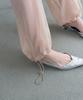 Obeodyupeulleeo Sheer Wrap Scarf Pants_Nude Beige