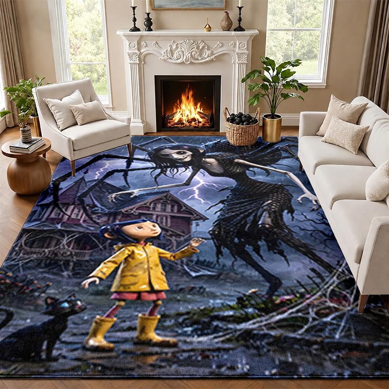 Coraline Carpet Door Mat for Living Room or Bedroom Protective Mat Under Chair Office Decoration Christmas Gift Birthday Present