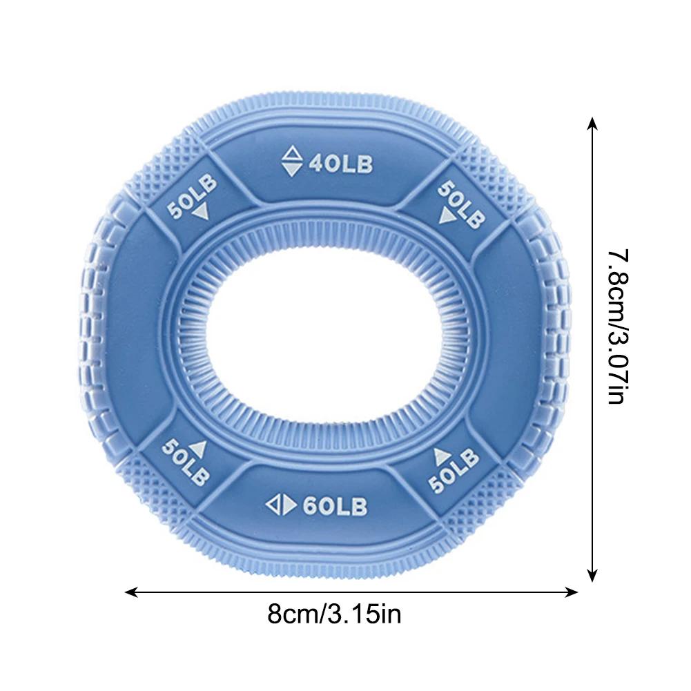 Silicone Rings Hand Grip Strengthener Finger Forearms Exercise Grip Trainer for Hand and Wrist Muscle Trainer Stress Relief