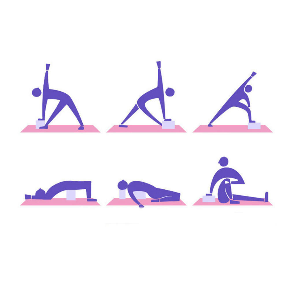 Ele-Exercise Fitness Yoga Blöcke Schaumstoffpolster Kissen EVA Gym Training