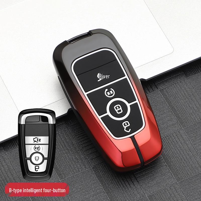 Compatible Metal Key Case for Lincoln Models: Corsair, Aviator, Navigator, MKX, Continental, MKZ, MKC