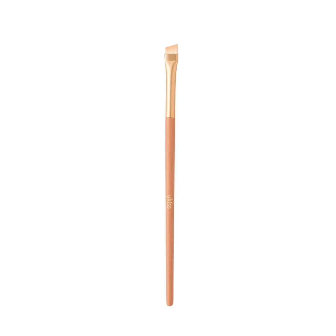 

Ukiss Diagonal Small Blade Eyeliner Brush (Single Pack), Flat Head Brow Brush, Eye Makeup Blending Brush for Eye Details рожевий