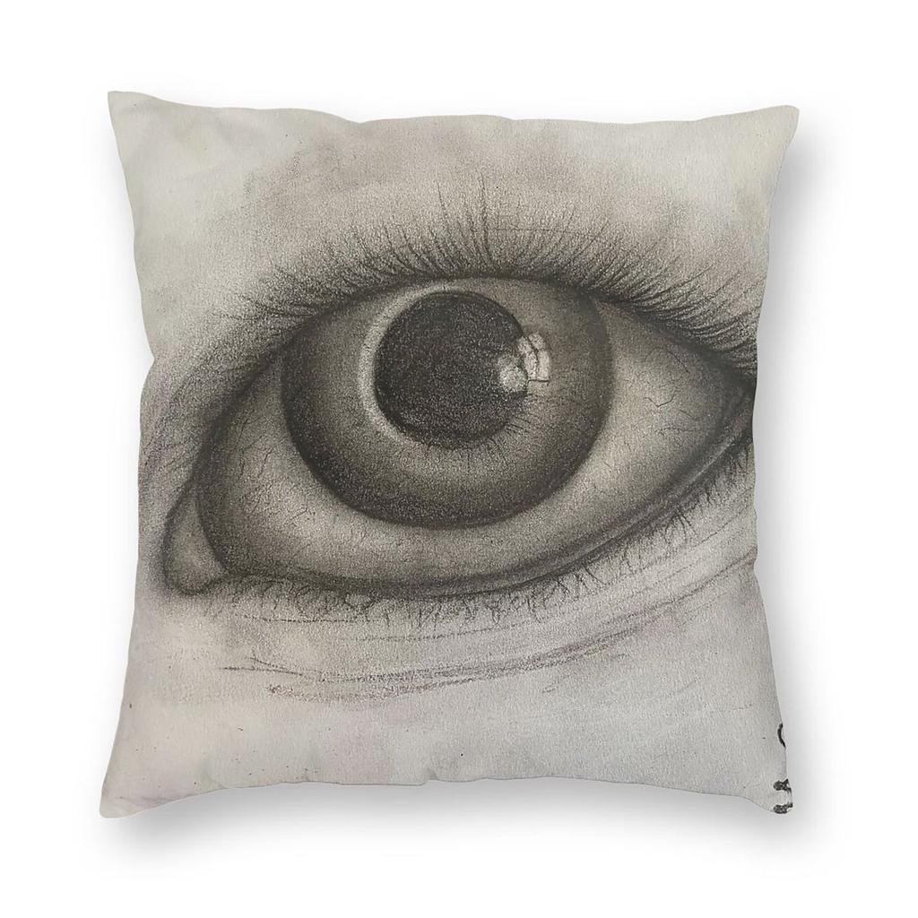 Eyes Are Watching You Square Pillowcase Polyester Linen Velvet Creative Zip Decor Throw Pillow Case Room Cushion Cover 18"