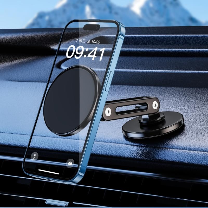 Car Mount Phone Holder Angle Adjustable Phone Support Holder for 15 14 Magnetic 360° Rotation Navigation Holder