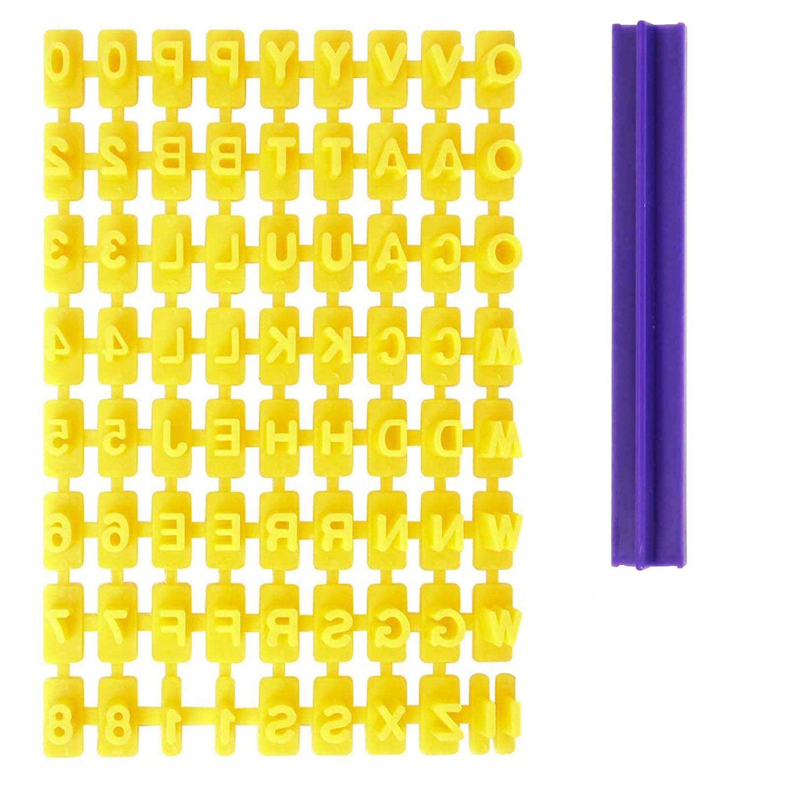 

Alphabet Number Punctuations Cookie Biscuit Letter Stamp Cookie Stamp Cake Decoration Embosser Cutter Fondant DIY Tool 1 жовтий