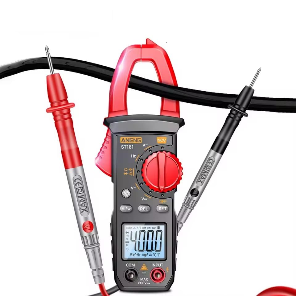 Zmart ANENG ST181 Digital Clamp 4000 AC Clamp Voltage Measuring Electrical Electrical Electrical Leakage Meter, Multimeter, Count, Current, Voltage,