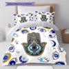 Nazar Boncuğu Pattern Bedding,Quilt Set Quilt Cover Pillowcase Home Birthday Gift (1 * duvet cover + 2 * pillowcase, without core)