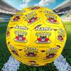 Custom Name Personalized Go Ahead Eagles Print Size 5 Soccer Ball Training & Match Football, for Team, Kicking, Gift for Football Enthusiasts