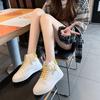 Women's Korean-Style White Shoes  New Spring High Top Sneakers Ins Popular Online Red Student Casual Shoes Mixed Batch