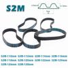 S2M Timing Belt Width 4~20mm Rubber Transmission Closed Loop Perimeter 110 112 114 116 118 120 122 124 126 128mm 2M CNC Drive