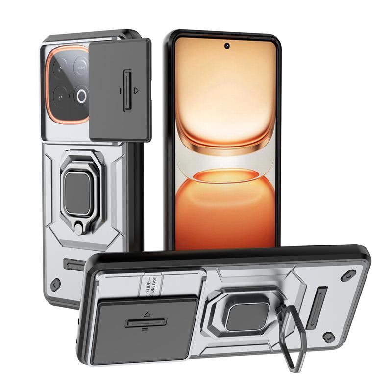 Applicable to VIVO IQOOZ10Turbo + battle bear mobile phone case push window bracket IQOOZ9Turbo + protective case