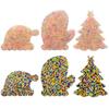 Christmas Tree Hat & Gloves Sensory Fidget Bead Toy - Holiday Gift