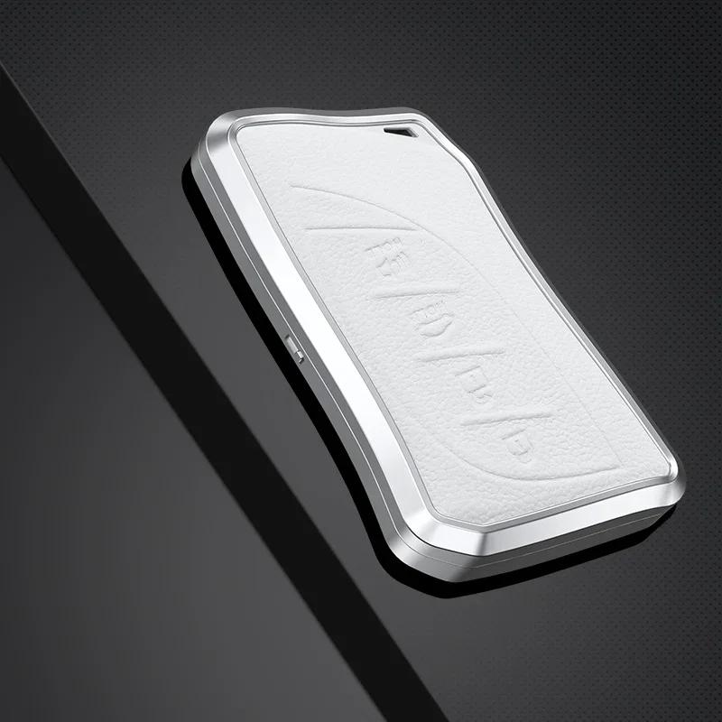 Alloy Leather Car Key Cover Shell For Lexus Es Nx Gs Rx Ux250 Ux260 Es350 3/4 Button Remote Holder Auto Accessories