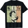 Kitesurfing Periodic Table Elements Kiteboarding Retro T-Shirt(8)
