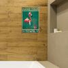 Flamingo Metal Sign, Vintage Tin Hanging Plaque For Toilet Bathroom Home Yard Decorations, 7.8 X 11.8 Inches, Hang Your Towel