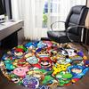 1pc Mario Gaming Characters Office Round Area Rug,  Under Office Chairs Bedroom Living Room Home Decor a0926200